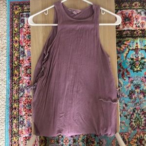 Purple Halter Summer Dress- soft and sexy line